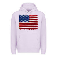 Lilac american flag Premium Hoodie - Artiststas