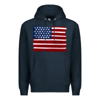 Navy american flag Premium Hoodie - Artiststas