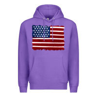 Purple american flag Premium Hoodie - Artiststas