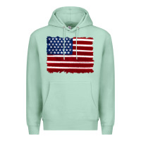 Seafoam american flag Premium Hoodie - Artiststas