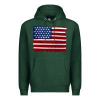 Sports Green american flag Premium Hoodie - Artiststas