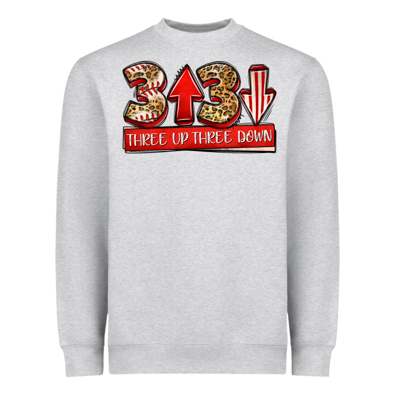 Three Up Three Down Baseball Heavyweight Sweatshirt by Jasminsmagicworld | Teevron