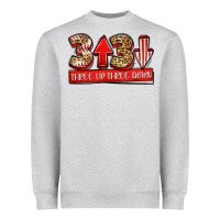 Heather Grey three up three down baseball Heavyweight Sweatshirt - Jasminsmagicworld
