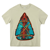 Mossy turquoise glitter aztec arrowhead Heavy Core Tee - Jasminsmagicworld