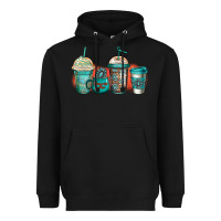 Black turquoise junkie coffee cups Heavyweight Hoodie - Jasminsmagicworld