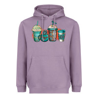 Lavender turquoise junkie coffee cups Heavyweight Hoodie - Jasminsmagicworld