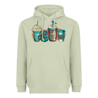 Matcha turquoise junkie coffee cups Heavyweight Hoodie - Jasminsmagicworld
