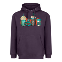 Plum turquoise junkie coffee cups Heavyweight Hoodie - Jasminsmagicworld