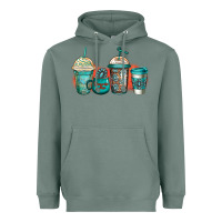 Sage turquoise junkie coffee cups Heavyweight Hoodie - Jasminsmagicworld