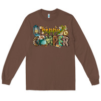 Chestnut happy camper Long Sleeve Tee - CowhideDigitalArt