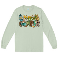 Matcha happy camper Long Sleeve Tee - CowhideDigitalArt