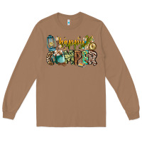 Toasted Coconut happy camper Long Sleeve Tee - CowhideDigitalArt