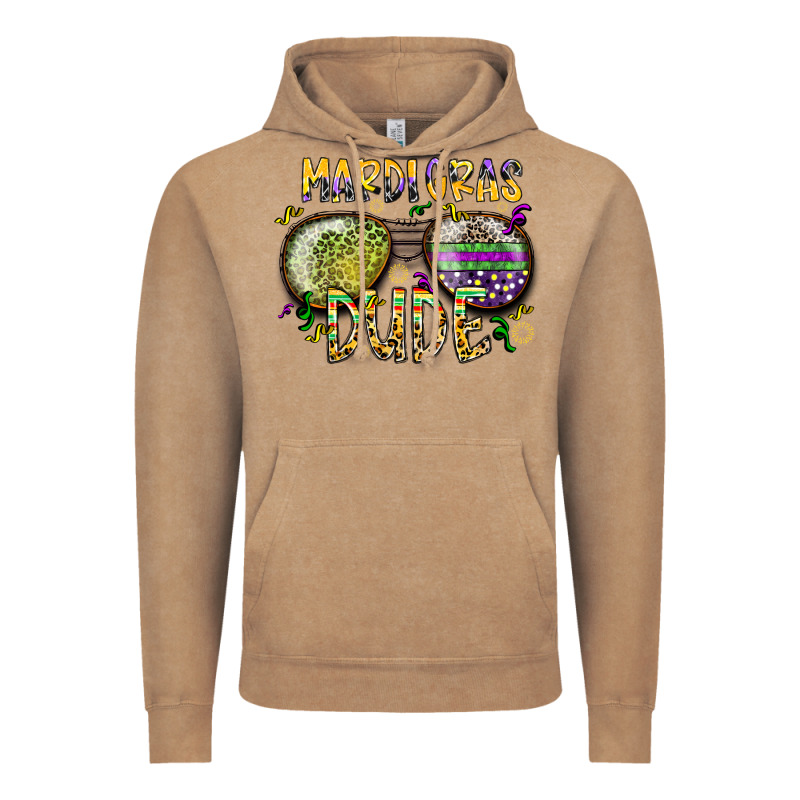 Mardi Gras Dude Vintage Hoodie by SublimationCraftShop | Teevron