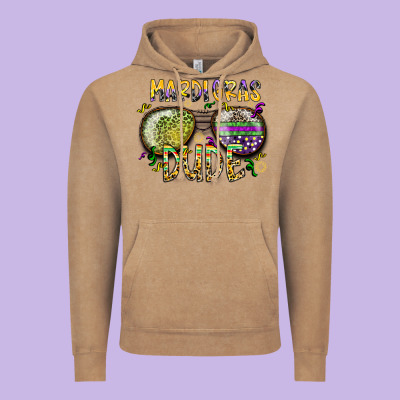 Mardi Gras Dude Vintage Hoodie Designed By Sublimationcraftshop
