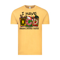 Vintage Mustard I Have Obsessive Christmas Disorder Vintage Tee - FaDigitalArtStudio