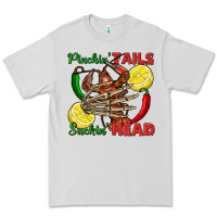 Dove Grey Pinchin' tails suckin' head crawfish Premium Tee - FaDigitalArtStudio