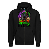 Black spooky heifer black angus Zipper Hoodie - RanaPortraitStore