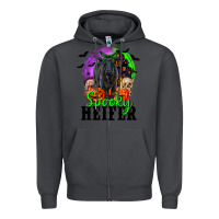 Smoke spooky heifer black angus Zipper Hoodie - RanaPortraitStore