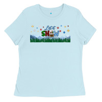 Baby Blue let it snow libbey glass Ladies Tee - BundleAndBundleShop
