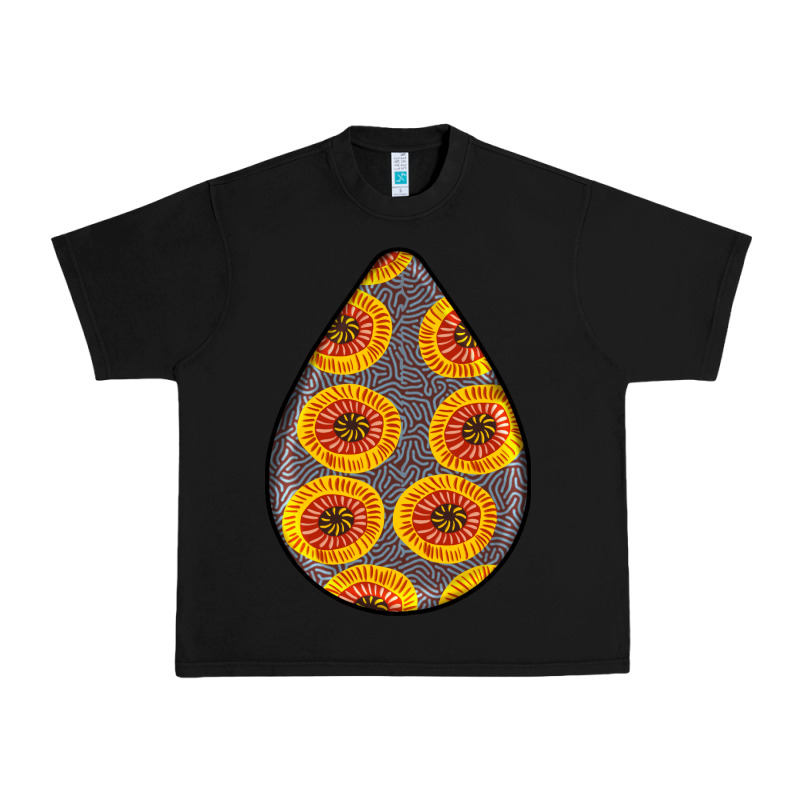 African Fabric Pattern Teardrop Earrings 5 Urban Heavy Tee by BundleAndBundleShop | Teevron