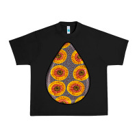 Black african fabric pattern teardrop earrings 5 Urban Heavy Tee - BundleAndBundleShop