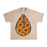 French Oak african fabric pattern teardrop earrings 5 Urban Heavy Tee - BundleAndBundleShop