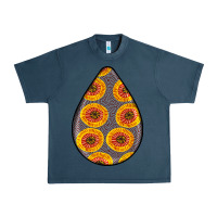 Midnight Navy african fabric pattern teardrop earrings 5 Urban Heavy Tee - BundleAndBundleShop