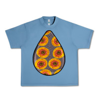 Pebble Blue african fabric pattern teardrop earrings 5 Urban Heavy Tee - BundleAndBundleShop