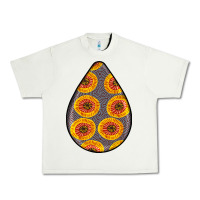 Pistachio african fabric pattern teardrop earrings 5 Urban Heavy Tee - BundleAndBundleShop