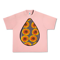 Salmon african fabric pattern teardrop earrings 5 Urban Heavy Tee - BundleAndBundleShop