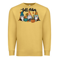 Antique Gold Fall Vibes Gnomes Premium Sweatshirt - RanaPortraitStore