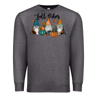 Charcoal Heather Fall Vibes Gnomes Premium Sweatshirt - RanaPortraitStore