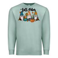 Seafoam Fall Vibes Gnomes Premium Sweatshirt - RanaPortraitStore