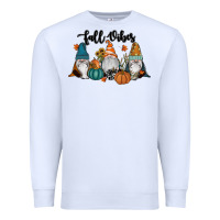 White Fall Vibes Gnomes Premium Sweatshirt - RanaPortraitStore