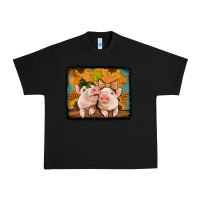 Black fall pigs Urban Heavy Tee - Jasminsmagicworld