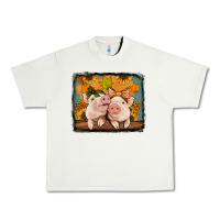 Pistachio fall pigs Urban Heavy Tee - Jasminsmagicworld