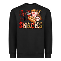 Black i'm just here for the snacks baseball Heavyweight Sweatshirt - Jasminsmagicworld