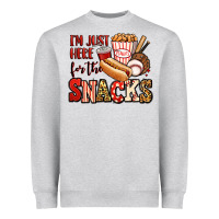 Heather Grey i'm just here for the snacks baseball Heavyweight Sweatshirt - Jasminsmagicworld