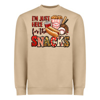 Mushroom i'm just here for the snacks baseball Heavyweight Sweatshirt - Jasminsmagicworld