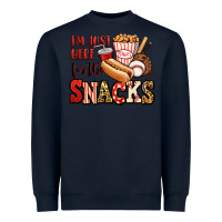 Navy i'm just here for the snacks baseball Heavyweight Sweatshirt - Jasminsmagicworld