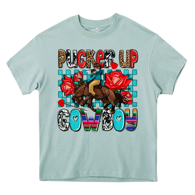 Pucker Up Cowboy Olivia Heavy Core Tee by OliviaCreatesArt | Teevron