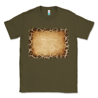 Army Green Buralp and Leopard Classic Tee - CowCowDesign