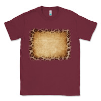 Burgundy Buralp and Leopard Classic Tee - CowCowDesign