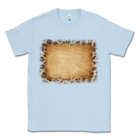 Dusty Blue Buralp and Leopard Classic Tee - CowCowDesign