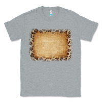 Heather Grey Buralp and Leopard Classic Tee - CowCowDesign