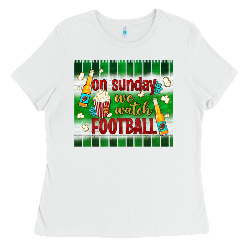 On Sunday We Watch Football Tumbler Ladies Tee by BundleAndBundleShop | Teevron