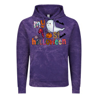 Cloud Purple My 1st Halloween Vintage Hoodie - CowhideDigitalArt