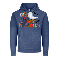 Vintage Denim My 1st Halloween Vintage Hoodie - CowhideDigitalArt