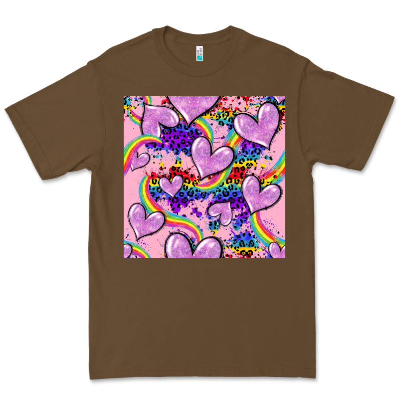 Pride Heart Seamless Pattern Premium Tee by FaDigitalArtStudio | Teevron