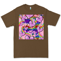 Cacao pride heart seamless pattern Premium Tee - FaDigitalArtStudio